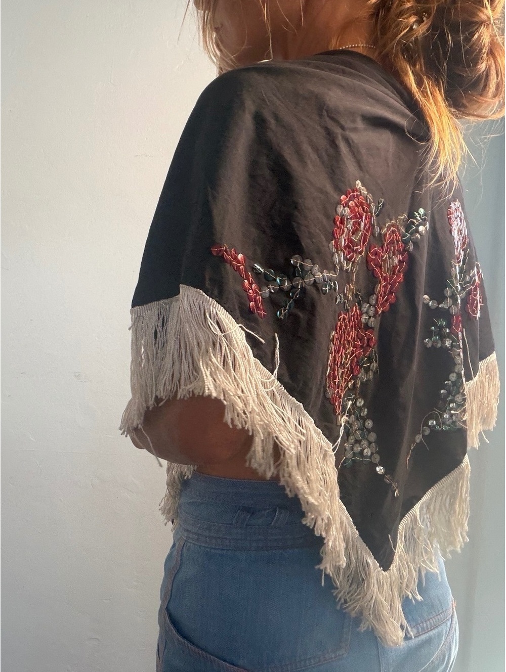 1920s to early 1930s Art Deco Evening Capelet